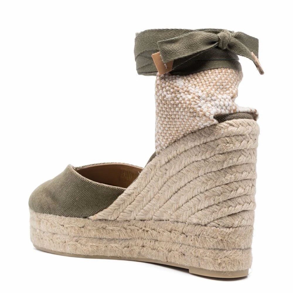 Casta Er Chiara Wedge Espadrilles Olive O Sofiamanta