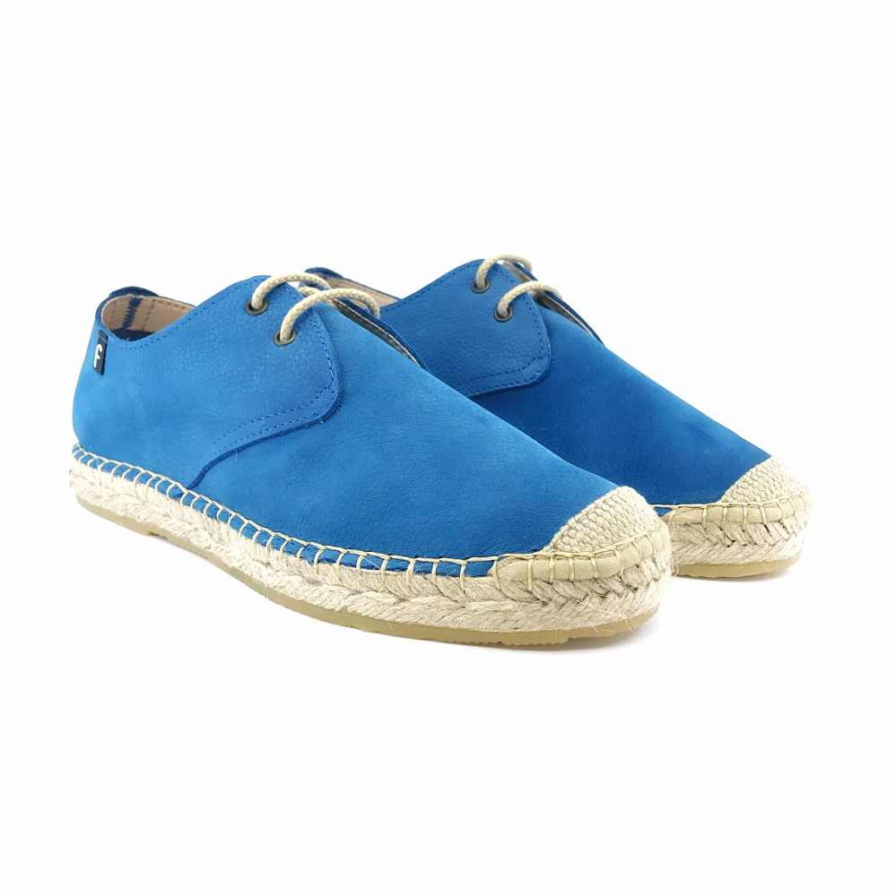 Leather espadrilles with blue laces (114010) All products 2