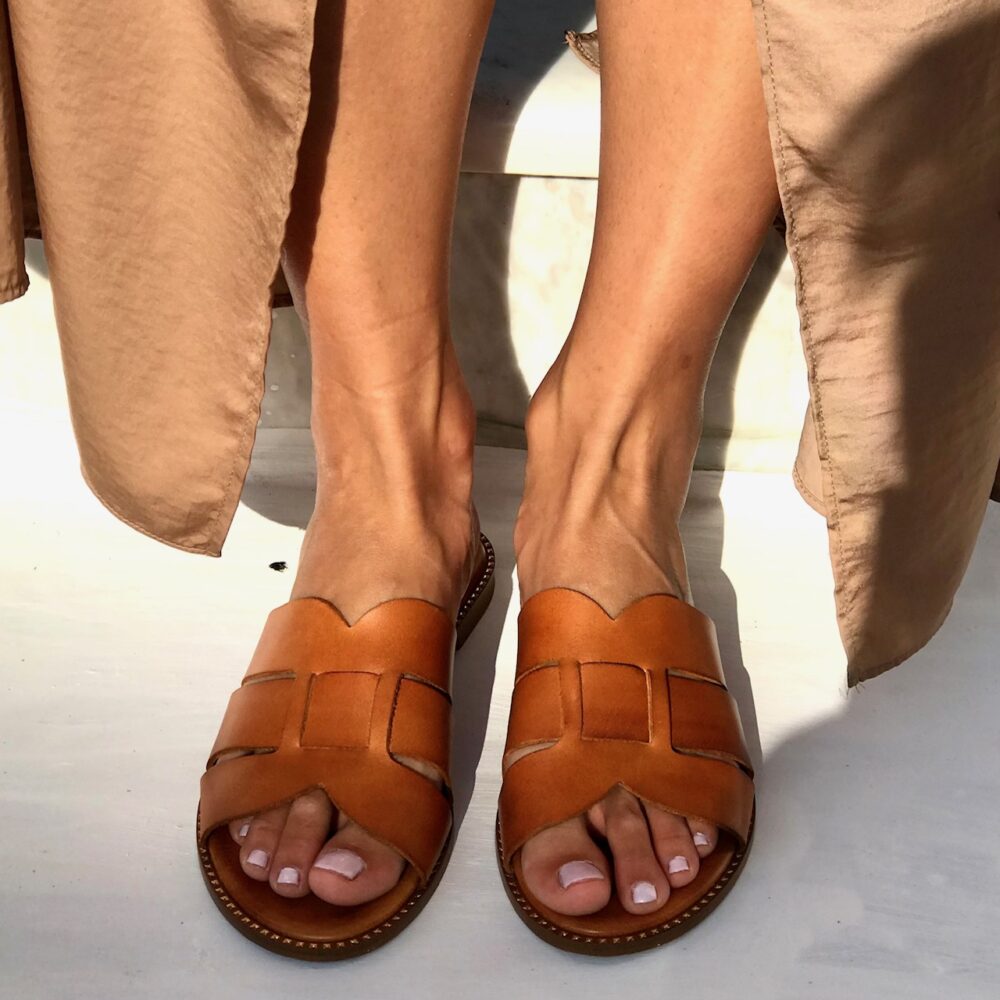 Sofia Manta Leather sandal Tabac (010) All products 5