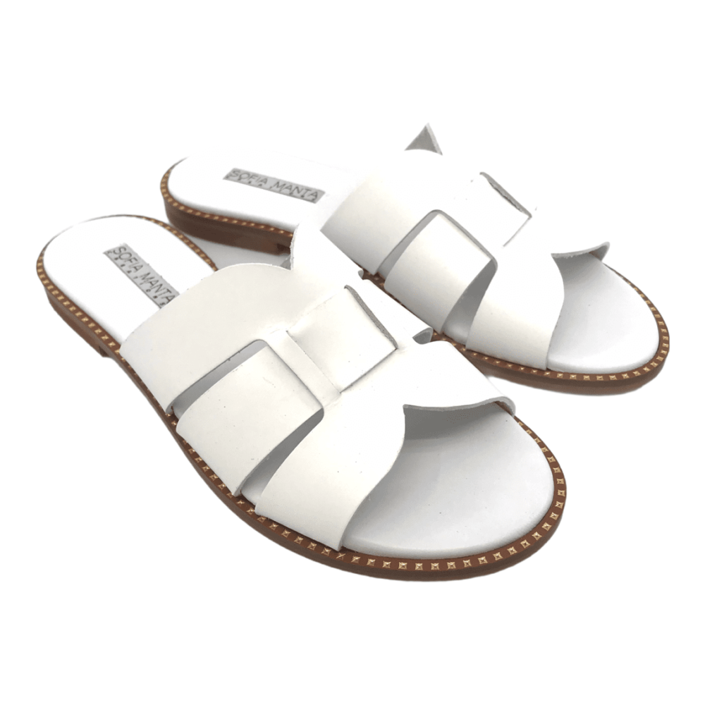 Sofia Manta Δερμάτινο Sandal White (010W) All products 2