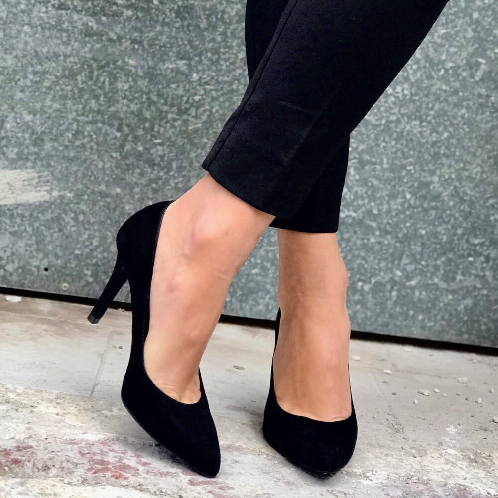 Sofia Manta Leather Heels Black Suede (900) All products 2