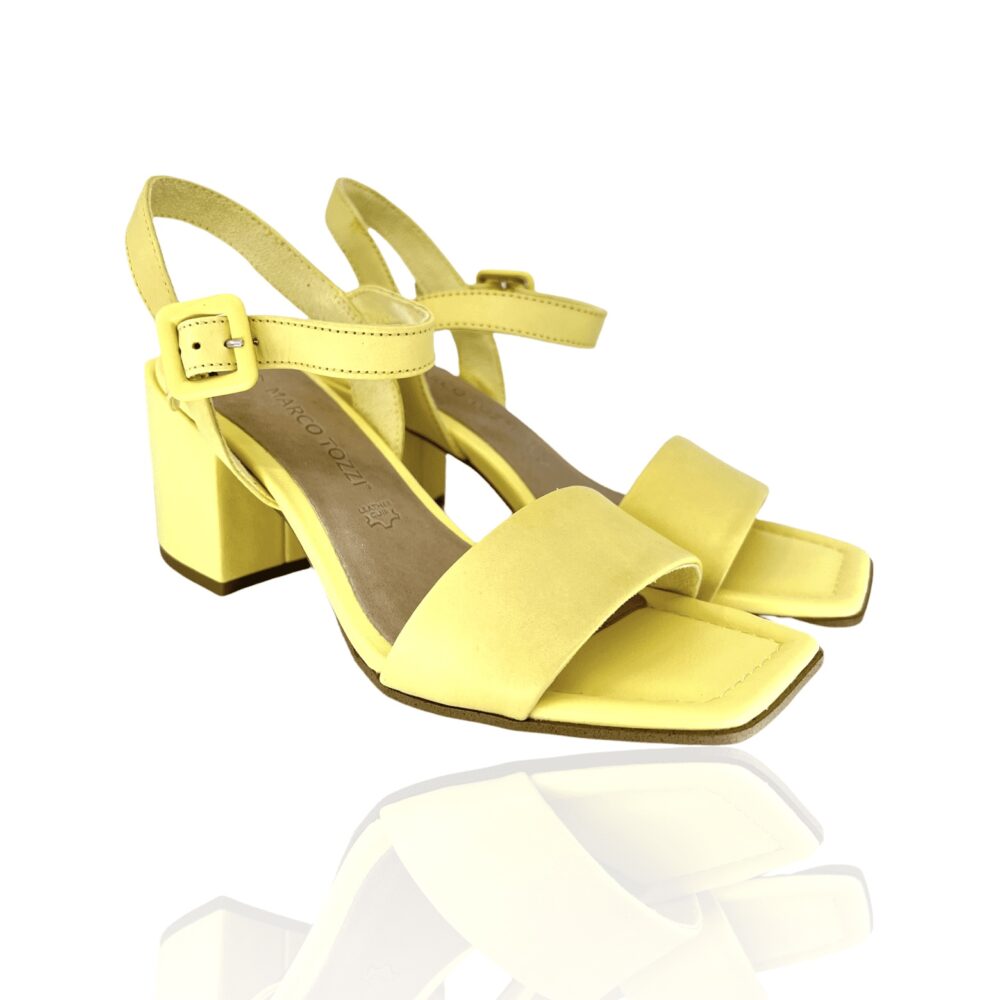 Marco Tozzi Block Heeled Sandal Lemon (28642) Spring/Summer collection 2022 3