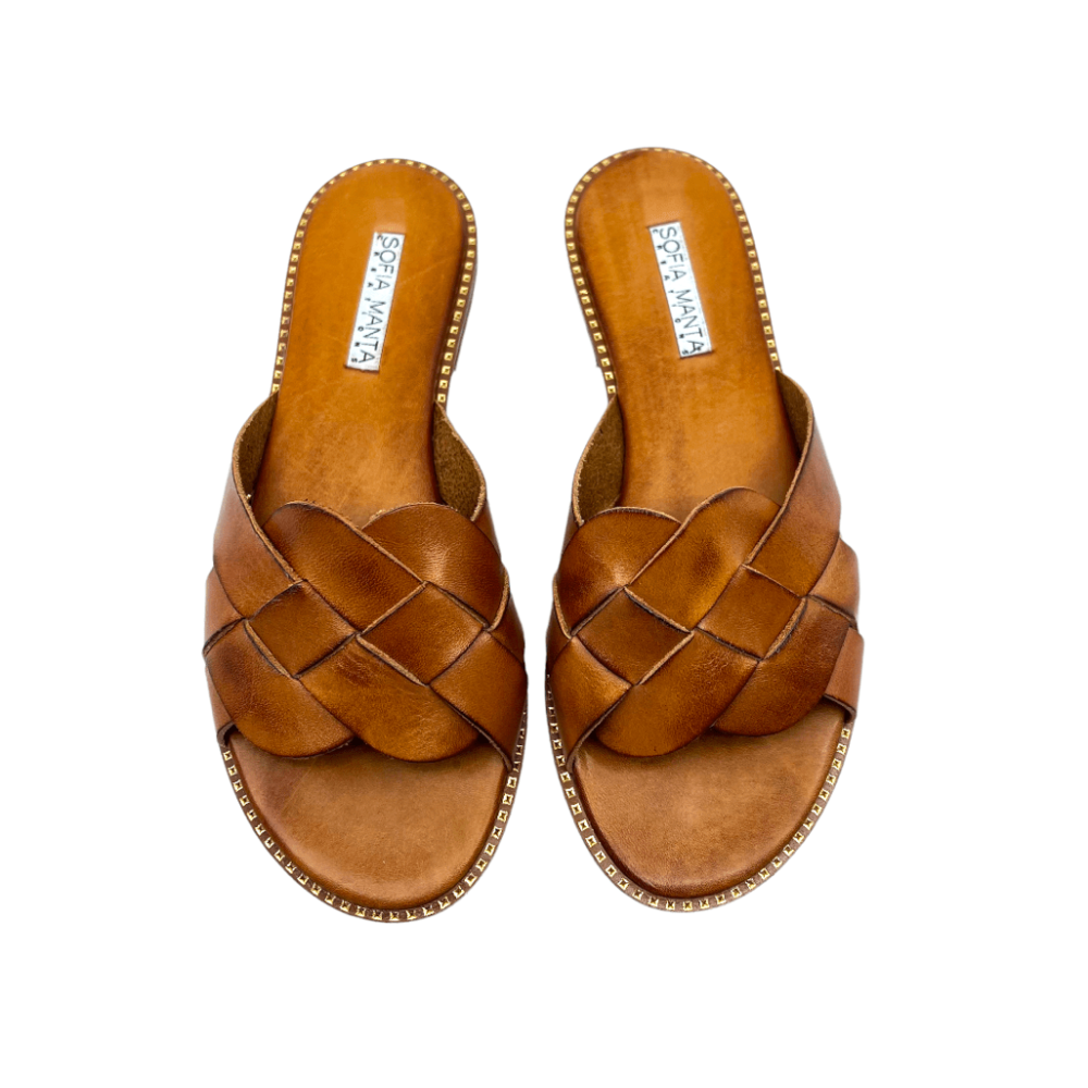 Sofia Manta Leather Sandal 088 Tabac (088T) Spring/Summer collection 2022 3