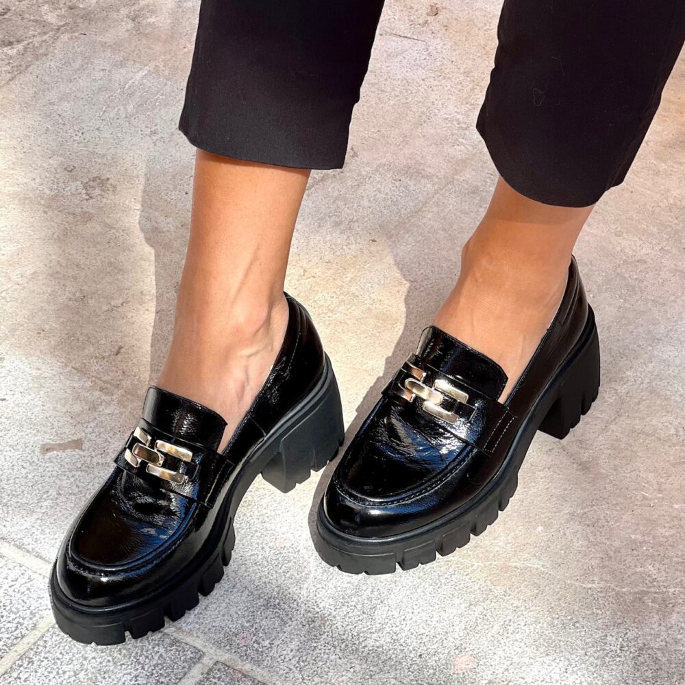 Patent Leather Loafers Black (186691B) Autumn/ Winter 2023