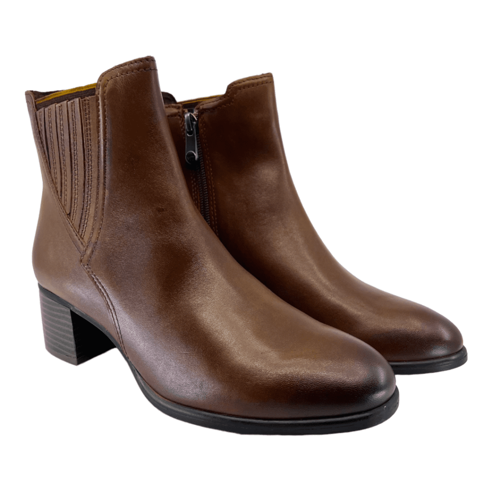 Marco Tozzi Leather Ankle Boots Chestnut (25306CH) Autumn/ Winter 2023 3